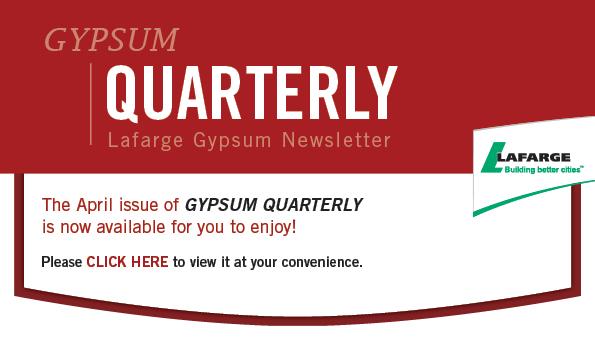 Gypsum Quarterly April 2015