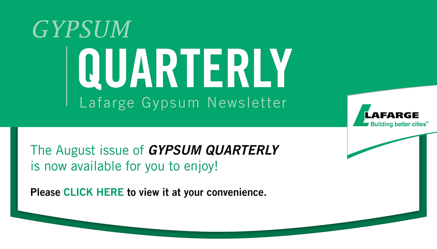 Gypsum Quarterly August 2015