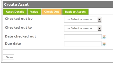 Asset Check Out